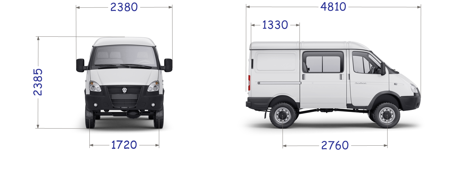 Rozmry SOBOL 4x4 VAN K7 Koty